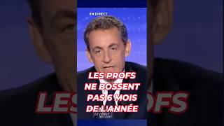 SARKOZY SUR LES ENSEIGNANTS NOVEMBRE 2024 SARKOZY PROF [upl. by Moina167]