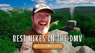 Extreme Crevice Jumps amp Scenic Overlooks At The Chimney Rock Hike In Maryland [upl. by Yelnet]