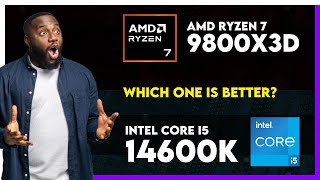 AMD Ryzen 7 9800X3D vs Intel Core i5 14600K Comparison [upl. by Eerdna]