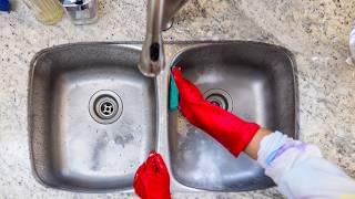 The Essential Guide to Cleaning a Sink  StepbyStep Tutorial 🚰 ✨ [upl. by Adnowal398]