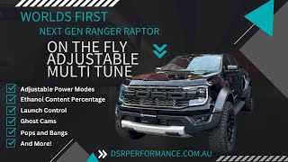 Ranger Raptor on the fly adjustable multi tune launch mode anti lag fuel swap ghost cams pops amp bang [upl. by Nodnrb]