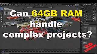 Blender  can 64 GB RAM handle large scenes [upl. by Sedgewake]