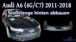 Audi A6 C7 Stoßstange hinten abbauen  Tutorial [upl. by Lanza]