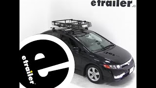 Thule MOAB Roof Top Cargo Basket Review  2007 Honda Civic  etrailercom [upl. by Llerihs]