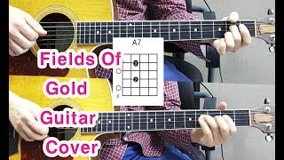 Sting Fields Of Gold Acoustic Guitar CoverChords 배우기 [upl. by Fredel]