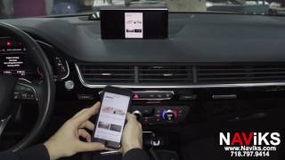 2016 Audi Q7 4M MIB2 NAViKS HDMI Video Interface Add Smartphone Mirroring [upl. by Eycal718]