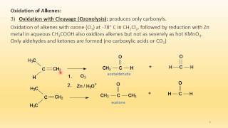 Alkenes Oxidation and Reductions Reactions [upl. by Sardse]