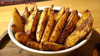 Ultimate Oven Baked Potato Wedges  One Pot Chef [upl. by Alanah311]