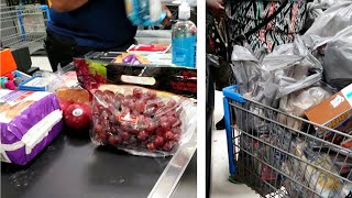 Runaway teen makes Walmart his home Shopping cart full of food purchased via EBT  Compilation [upl. by Enenej418]