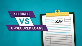 Secured vs Unsecured Loans [upl. by Namlaz]