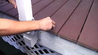 How to Install Fascia Mount Railing Installation [upl. by Vidda]