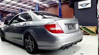 Redline Revs Mercedes Benz C63 AMG w Armytrix Straight Pipe Exhaust [upl. by Yorled517]