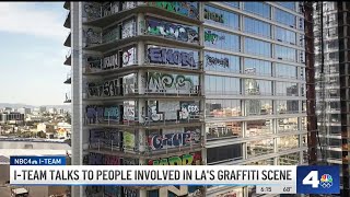 Graffiti artists share why they tag Downtown LAs Graffiti Towers [upl. by Immij194]