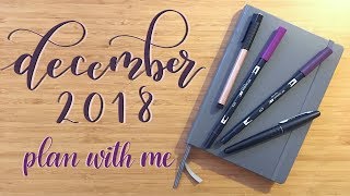 Plan With Me  December 2018 [upl. by Tanny]