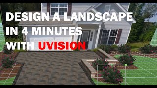 The 4 Minute 3D Landscape Plan with UVision [upl. by Rosalee180]