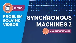 GATE EE  Synchronous Machines 2 Electrical Machines  Krash  Problem Solving [upl. by Norrek311]