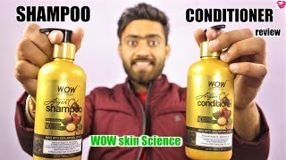 Moroccan Argan Oil Shampoo and Conditioner review  WOW Skin Science  QualityMantra [upl. by Barcot]