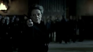 McGonagall battles Snape  Harry Potter and the Deathly Hallows Pt 2 [upl. by Cindelyn847]