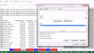 Excel Magic Trick 1130 Aging Accounts Receivable Reports Using Advanced Filter amp Page Setup [upl. by Roxane]