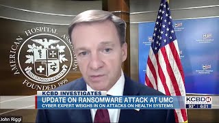 Cyber expert calls UMC ransomware attack national security issue 6 pm [upl. by Gertie110]