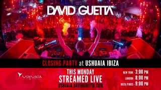 GuettaCollege Closing Party STREAMED LIVE from Ushuaïa Ibiza [upl. by Atinus]