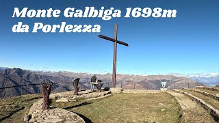 Monte Galbiga da PorlezzaComoTrekking LombardiaItaly [upl. by Nnylyoj]