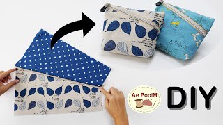 You Wont Believe How EASY Making a Zipper Pouch Bag Really Is [upl. by Eceinwahs]