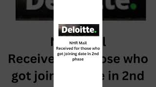 Deloitte Joining Update 2023  Deloitte NHR amp Dstart Registration  deloitte joining update2023 [upl. by Cloe]