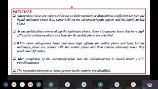 Separation of Purines and Pyrimidines by Paper chromatography [upl. by Ymar]