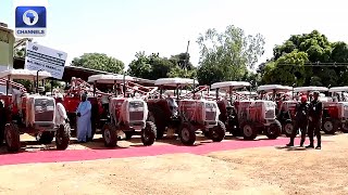 Jigawa Govt Distributes 54 Tractors To Farmers [upl. by Kutzenco849]