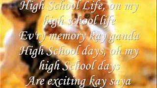 High school life by Sharon Cunetaw LYRICS [upl. by Airdua]