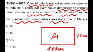 ENEM – 2024 O estádio do Maracanã passou por algumas modificações estruturais para a realização [upl. by Philipp]