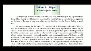 GULLIVER IN LILLIPUT  PART 2  CHAPTER2  ENGLISH  CLASS 9  JKBOSE  CURIOUS MINDS [upl. by Naegem]