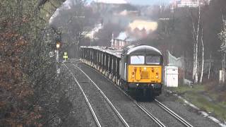 Screaming Grid 56302 Ups the Power at Oakenshaw on 6Z70 Shipley Crossley Evans  Cardiff Tidal [upl. by Nerra]