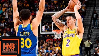 Lonzo Ball 7 pts 4 reb 2 ast 4 stl Full Highlights vs Warriors  10102018 NBA Preseason [upl. by Groome]