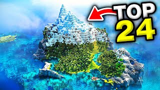 TOP 24 BEST NEW SEEDS For MINECRAFT 121 Minecraft Bedrock Edition Seeds [upl. by Nosneh]