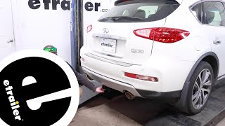 etrailer  Install Curt Trailer Hitch Receiver on a 2017 Infiniti Q50 [upl. by Rednirah]