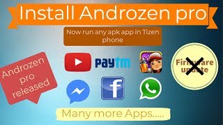 Install Androzen pro  convert apk to tpk [upl. by Cheryl175]