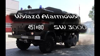 Wyjazd Alarmowy 451S80 SW 3000 Star 266  451M1 AP 70008  JRG 1 Gliwice [upl. by Kipp]