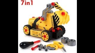 BeebeeRun 7in1 DIY Take Apart Truck Car Toys for 3 4 5 6 7 Year Old Boys Girls [upl. by Asirehc]