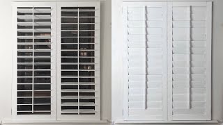 DIY  HOW TO MAKE PLANTATION SHUTTERS FROM SCRATCH  UNDER £50 [upl. by Auohs]