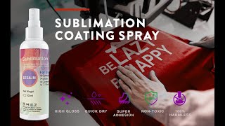 Coating Sublimation Spray for Cotton [upl. by Ashbey]