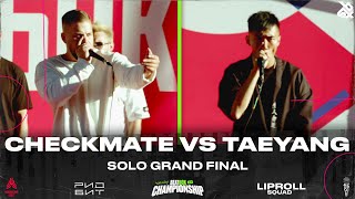 Checkmate VS Taeyang  Russian Beatbox Championship 2024  Grand Final [upl. by Emlin]