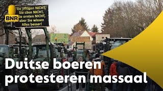 Boeren in Duitsland protesteren massaal Het heeft iets intimiderend leidt tot succes [upl. by Stag]