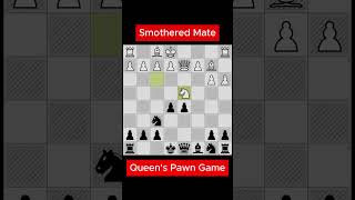 Smothered Mate One knight enough for checkmate chess [upl. by Leterg]