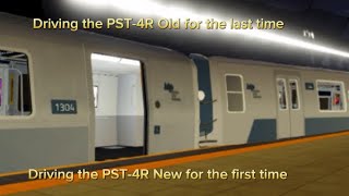 Driving Old and New PST4R PTA subway trains [upl. by Eldnek]