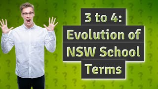 When did NSW schools change from 3 terms to 4 [upl. by Atena]