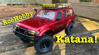 RocHobby Katana Unboxing amp Run 118th scale rock crawler [upl. by Ainotna]