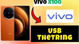 Usb Thetring Vivo Y100i  How to use USB tethering options  How to set USB settings [upl. by Osnerol]