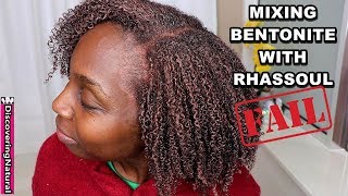 Mixing Bentonite and Rhassoul Clay on Natural Hair  MISTAKE [upl. by Cain]